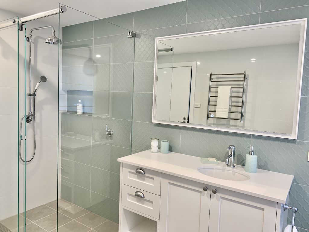 Mint and White Modern Classic Bathroom